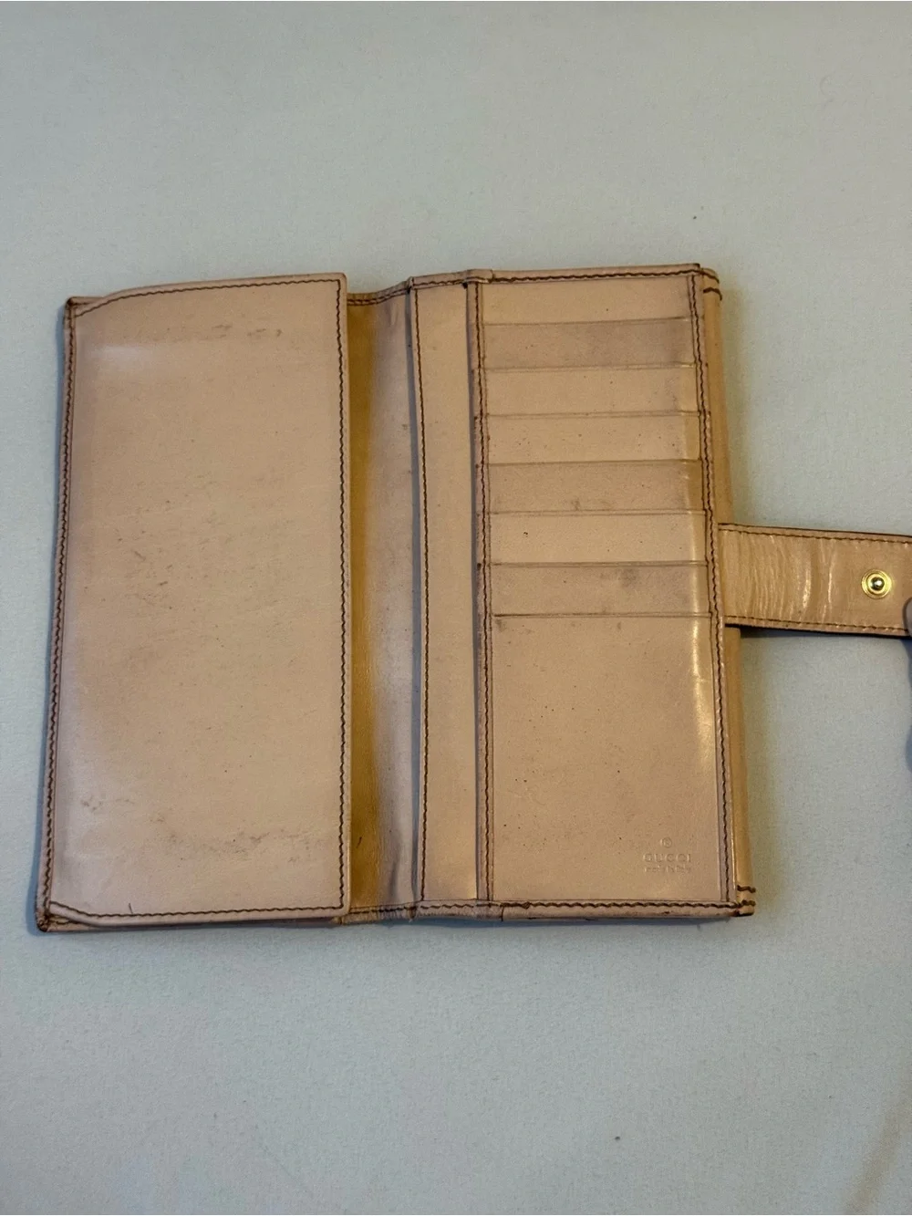 AUTHENTIC VINTAGE Y2K Gucci Japanese Bamboo Floral Long Wallet